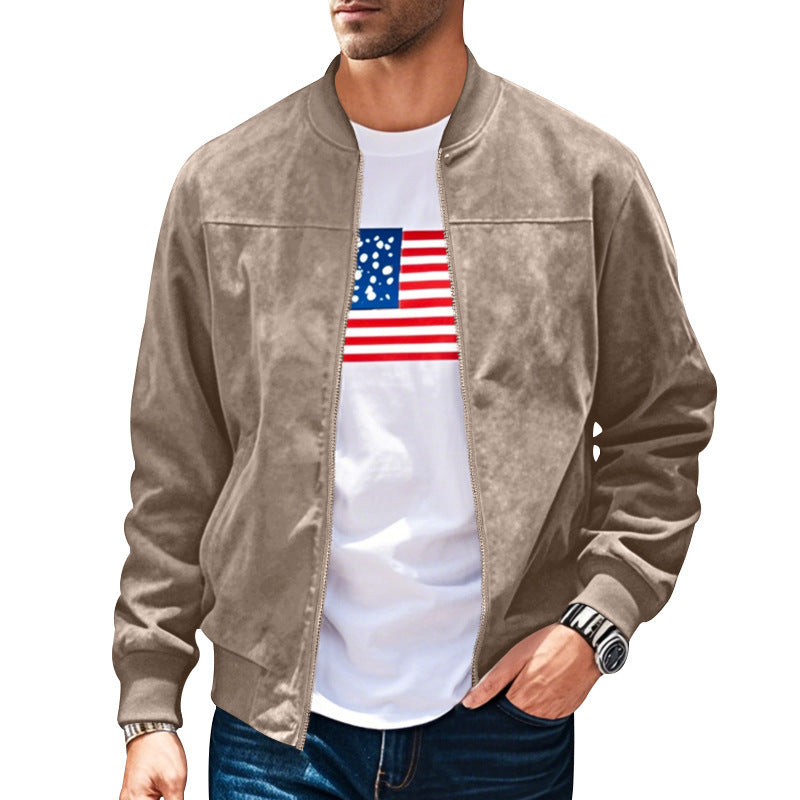 Street-wave Men's Bomber Jacket With Modern Cut And Practical Pockets For Stylish Everyday Wear