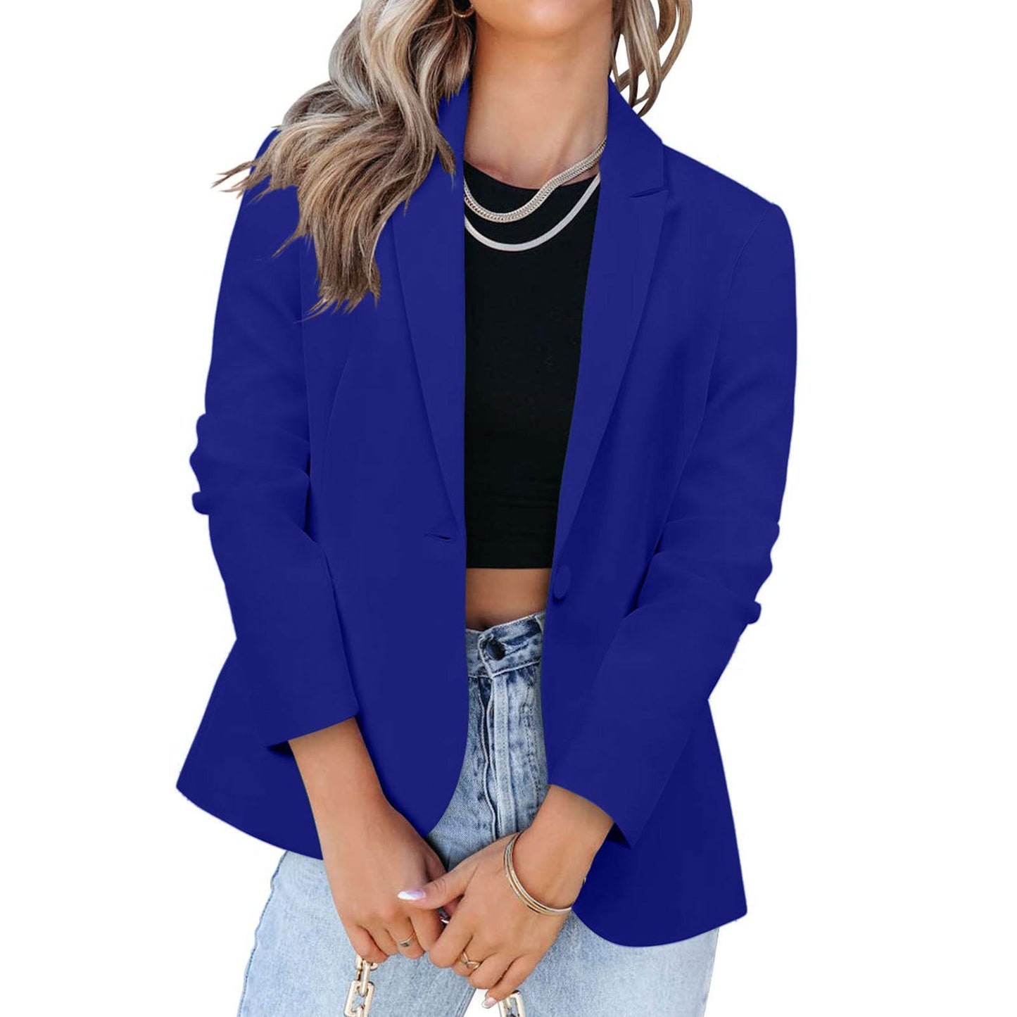 Street-wave Women's Elegant Blazer With Modern Cut And Practical Pockets For A Polished Look