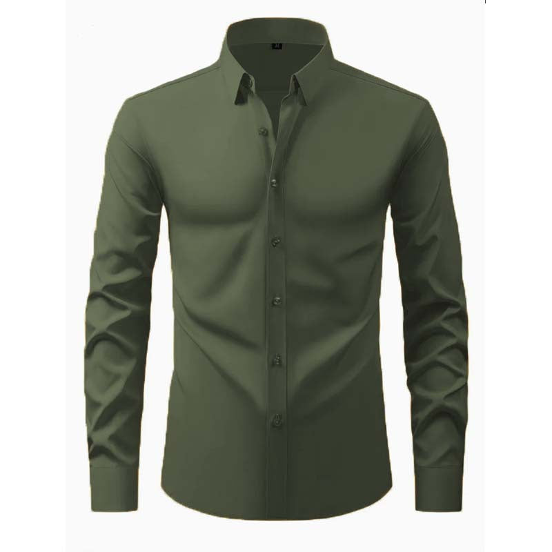Men's Long Sleeve Shirt With Innovative Cut And Modern Design Street-wave For Modern Men
