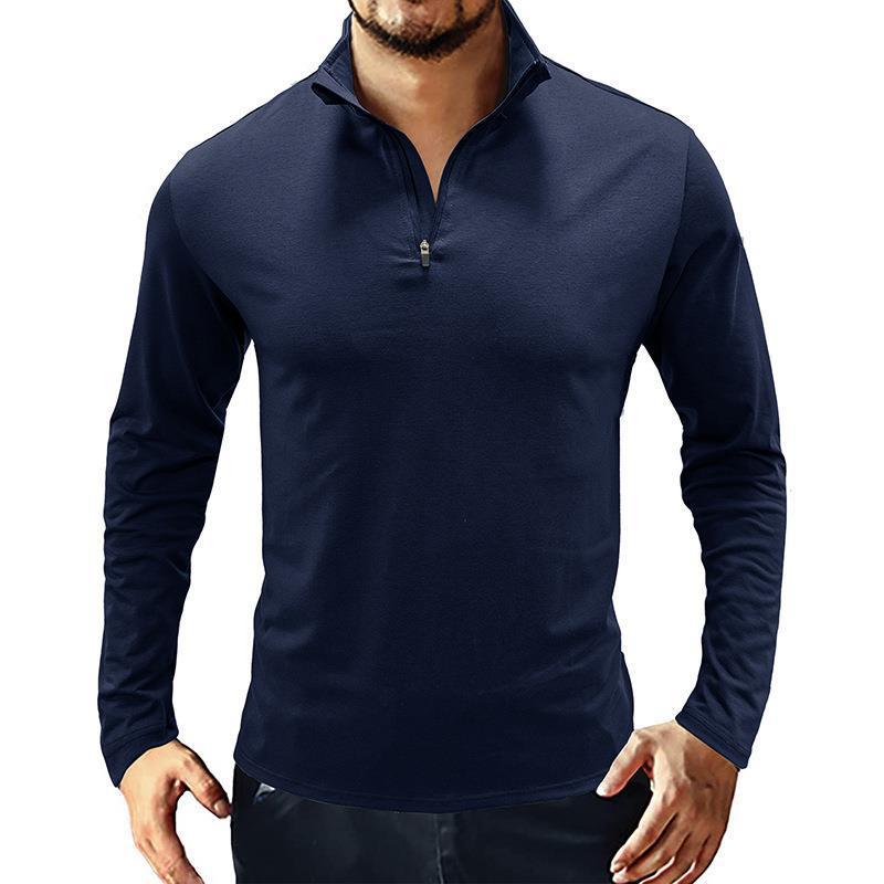 Mens Stand Collar Pullover Street-wave Ultra Comfort Stretch Knit For Casual Daily Wear For Men