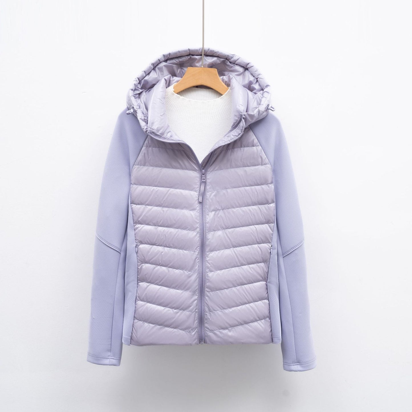 Streetwave Womens Hybrid Jacket With Hood Versatile Warm Weatherproof Outerwear