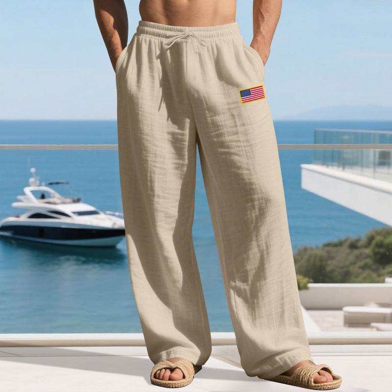 Street Wave Mens Casual Lounge Pants With Elastic Waistband And Side Pockets Lightweight Breathable Comfort For Men