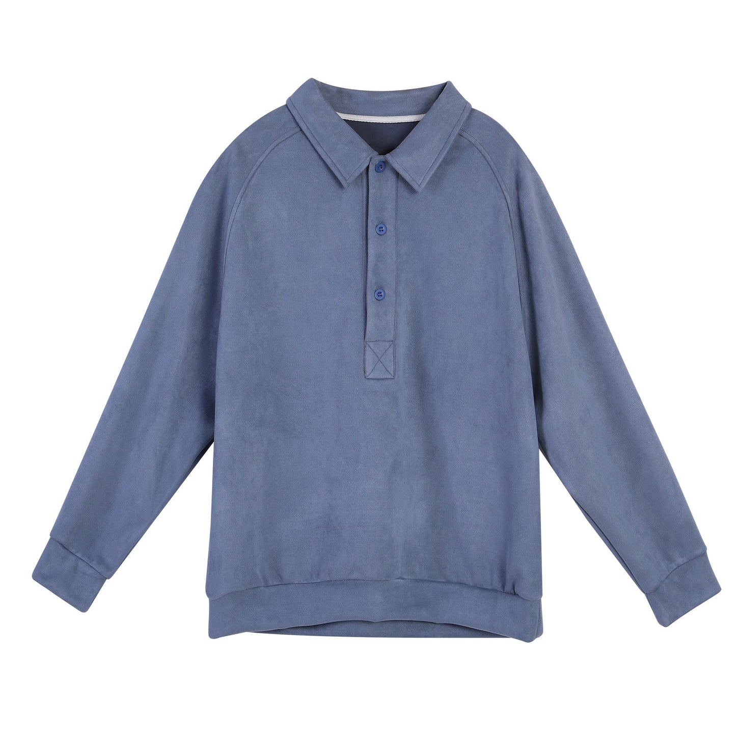 Street-wave Women's Sporty Long Sleeve Polo Top With Casual Collar And Button Details