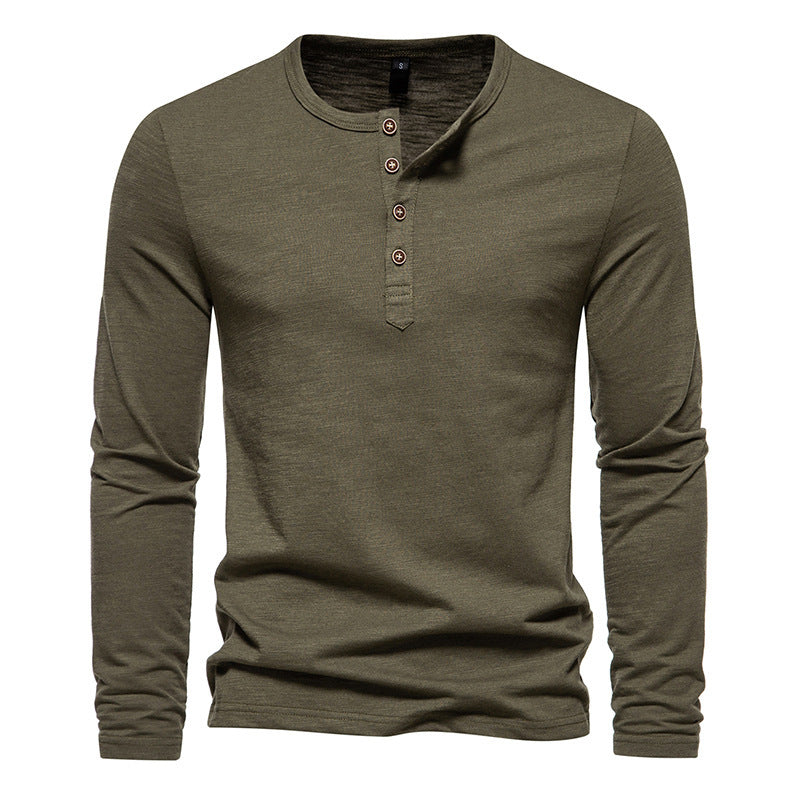 Street-wave Men's Long Sleeve Shirt Sleek Functional Design For Office And Casual Wear Ideal Everyday Wear