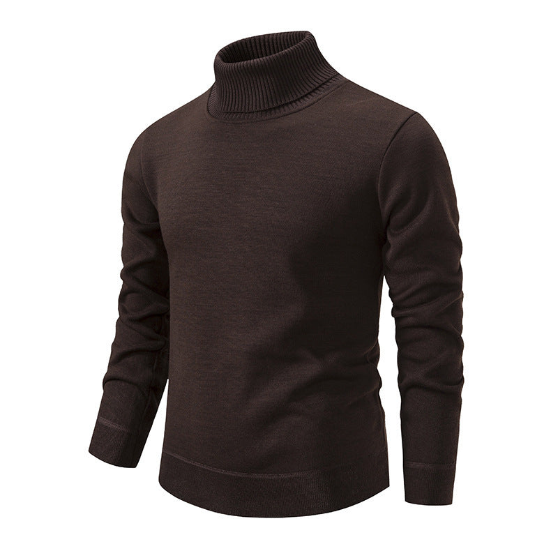 Streetwave Mens Turtleneck Sweater In Soft Knit With Structured Texture For Cozy Warmth