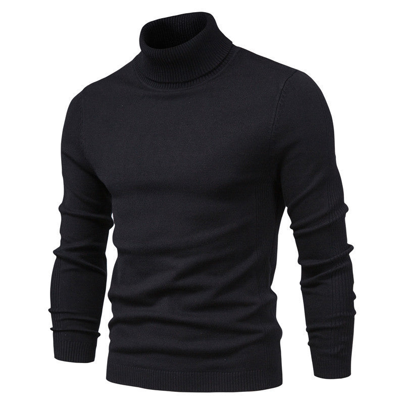 Street-Wave Men's Turtleneck Sweater Elegant Fine Knit For Timeless Comfort And Warmth