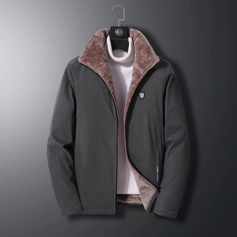 Street-Wave Mens Parka Jacket Water Resistant Faux Fur Lined Winter Coat