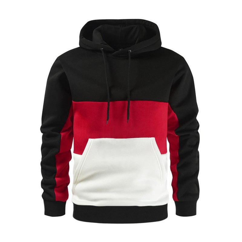 Street Wave Men Colorblock Hoodie For Active Wear With Contrast Blocks And Cozy Fit