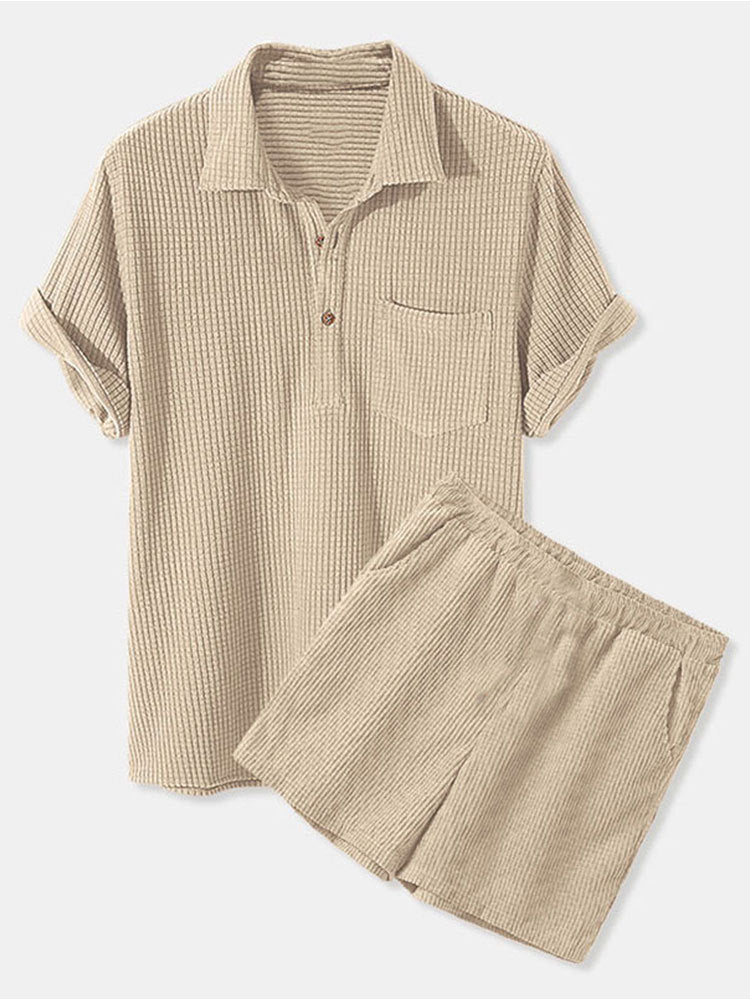 Street-Wave Women's Breathable Sun Pajama Set With Short-Sleeve Shirt And Shorts For Summer Comfort