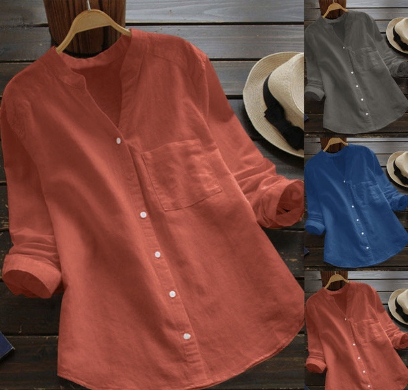 Street-Wave Women's Blouse With Elegant Button Placket And Modern Fit, Breathable Lightweight Fabric, Ideal For Work