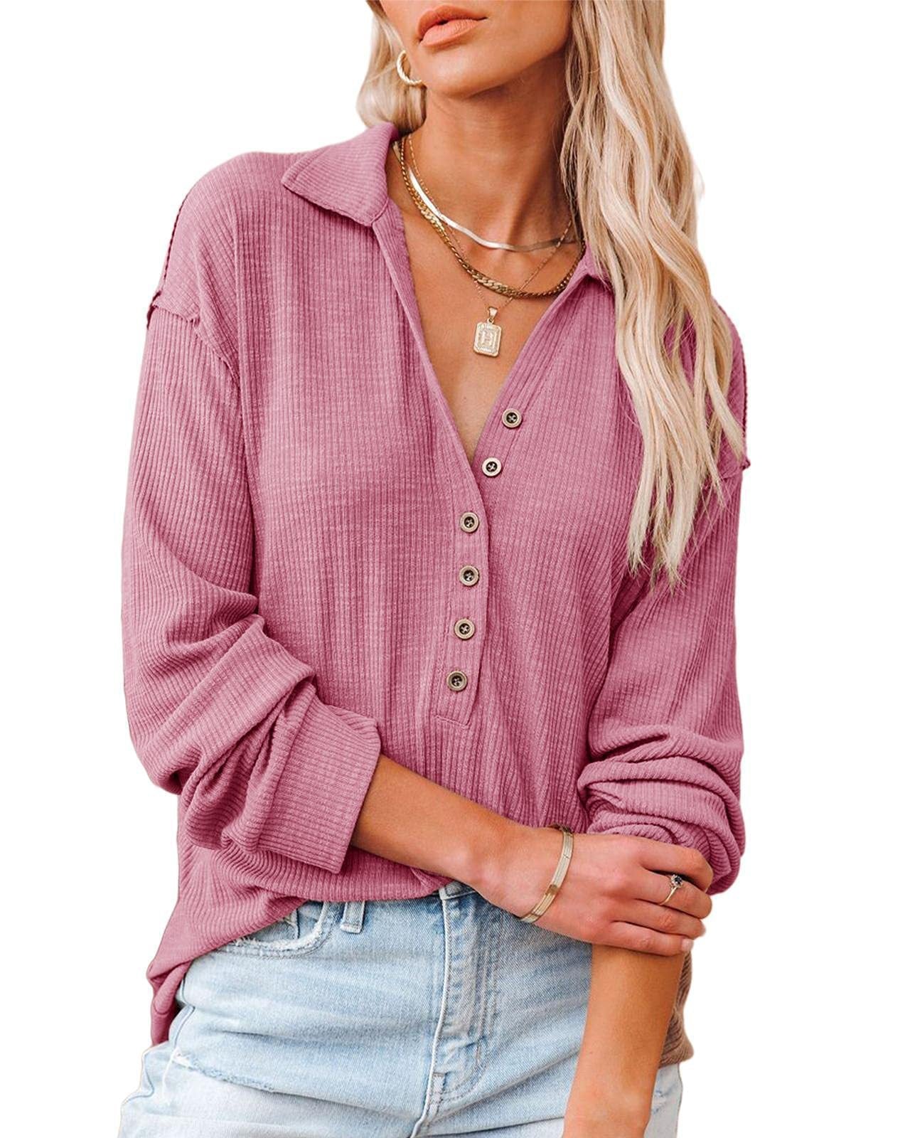 Street-wave Women's Button Front Shirt With Textured Pattern For Casual Comfort