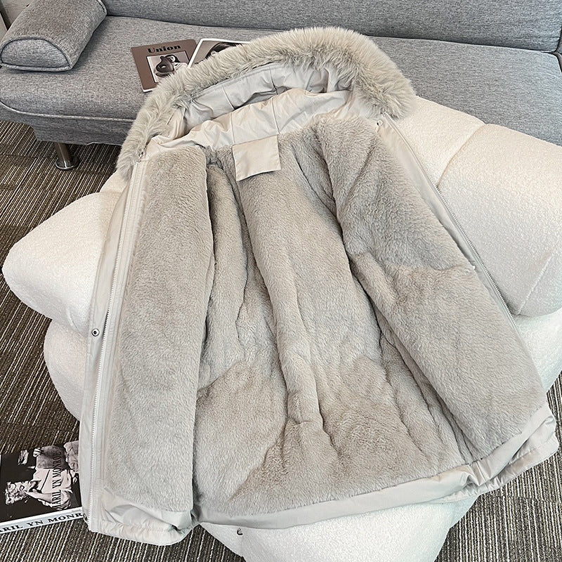 Street-Wave Womens Winter Parka With Cozy Fleece Lining Water Resistant And Practical Pockets For Urban Style