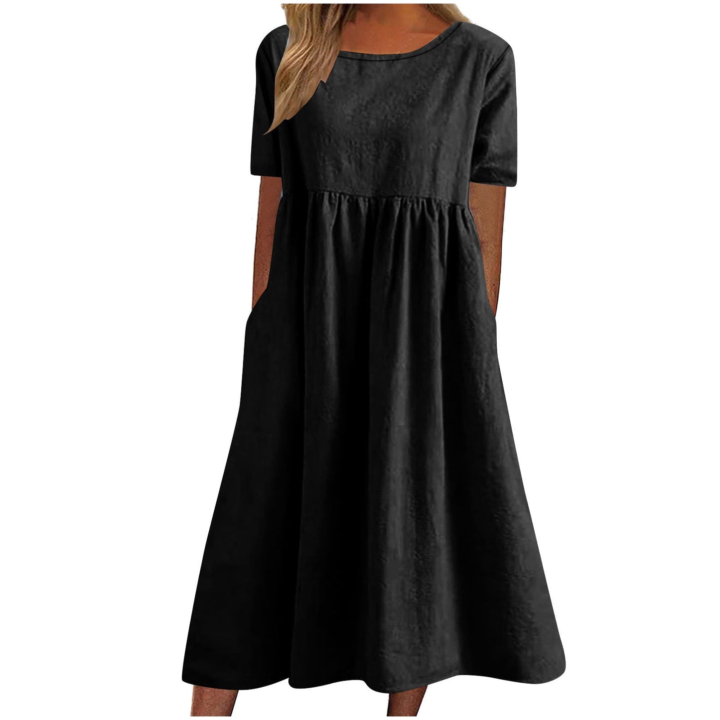 Street-Wave Casual Maxi Dress With Pockets For Women