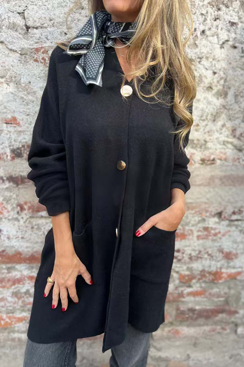 Street-Wave Beige Cardigan Jacket With V-Neck Structured Fit For Women Everyday Layering
