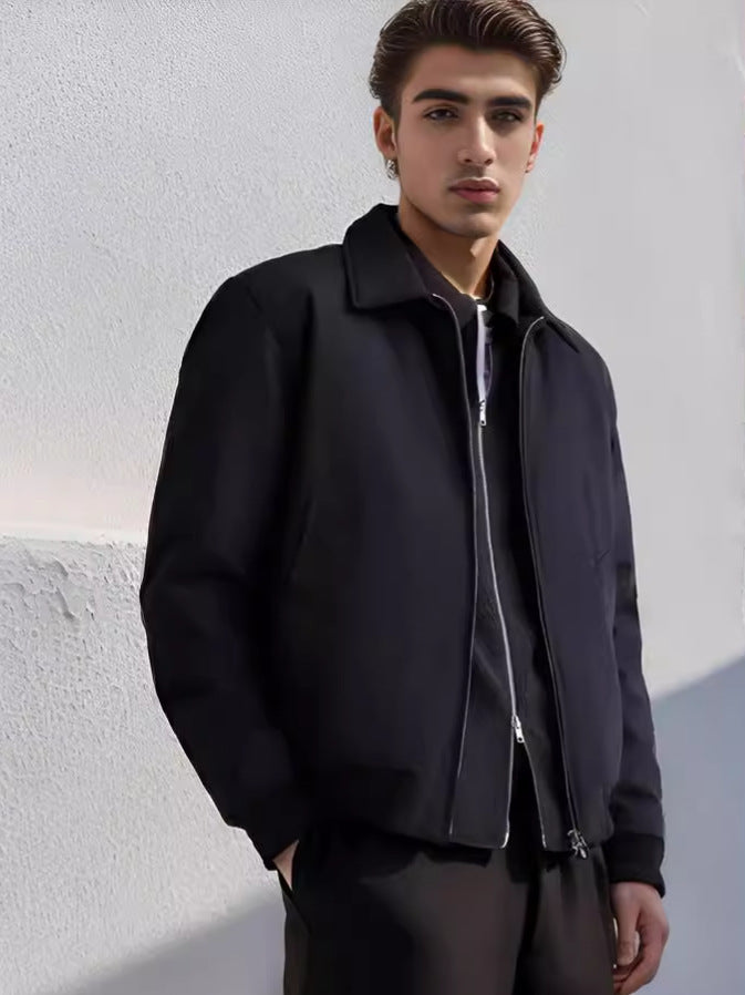 Mens Minimalist Bomber Jacket Street-Wave For Style Conscious Men High Quality Durable