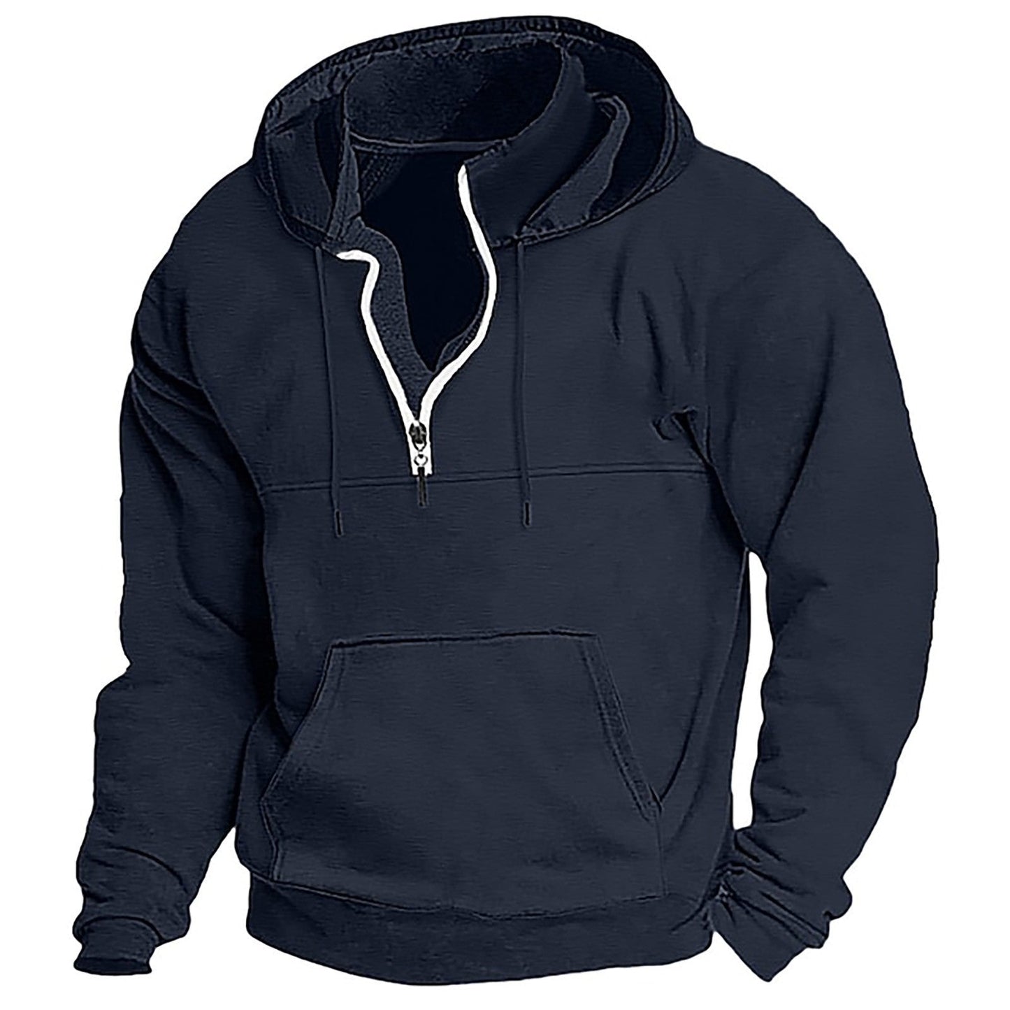 Street-wave Men's Cozy Zip Hoodie With Full Zip For All Day Comfort And Versatility