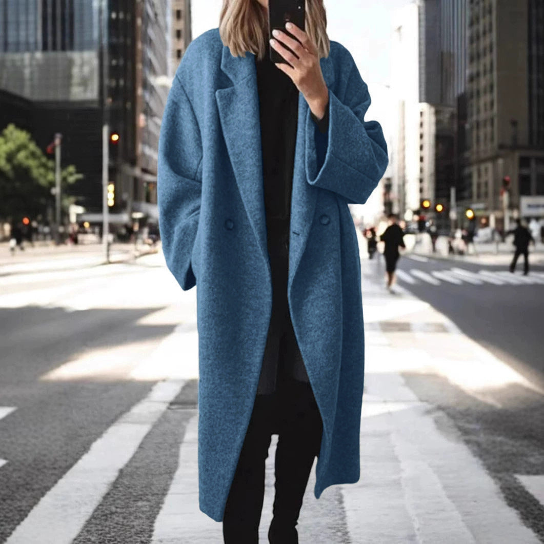 Street Wave Oversized Wool Coat For Women All Season Comfort Chic Design Premium Materials
