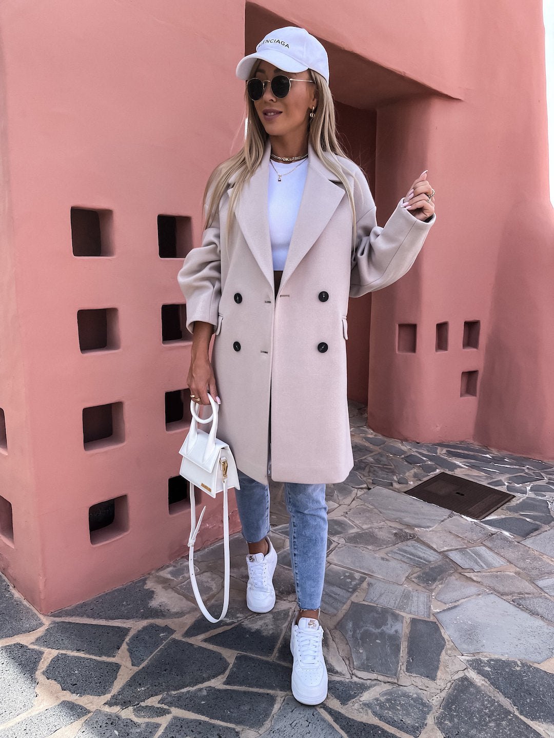 Streetwave Double Breasted Coat For Women Elegant Structured All Season Style Timeless Chic