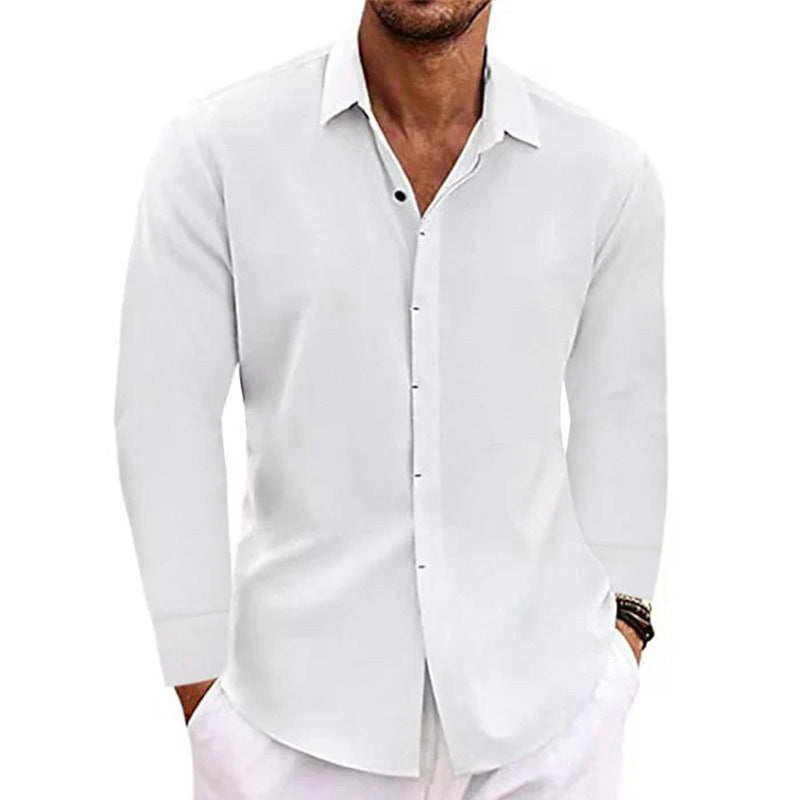 Street Wave Men's Breathable Cotton Casual Shirt With Long Sleeves Modern Fit Everyday
