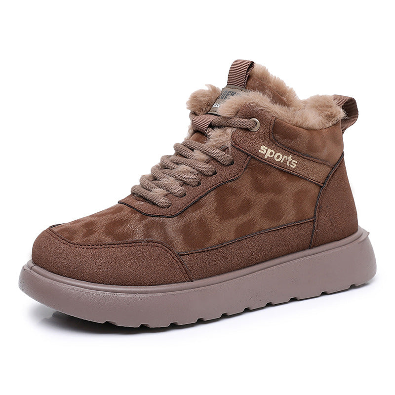 Street Wave Women Winter Sneakers With Insulated Lining And Non Slip Sole For Cold Weather