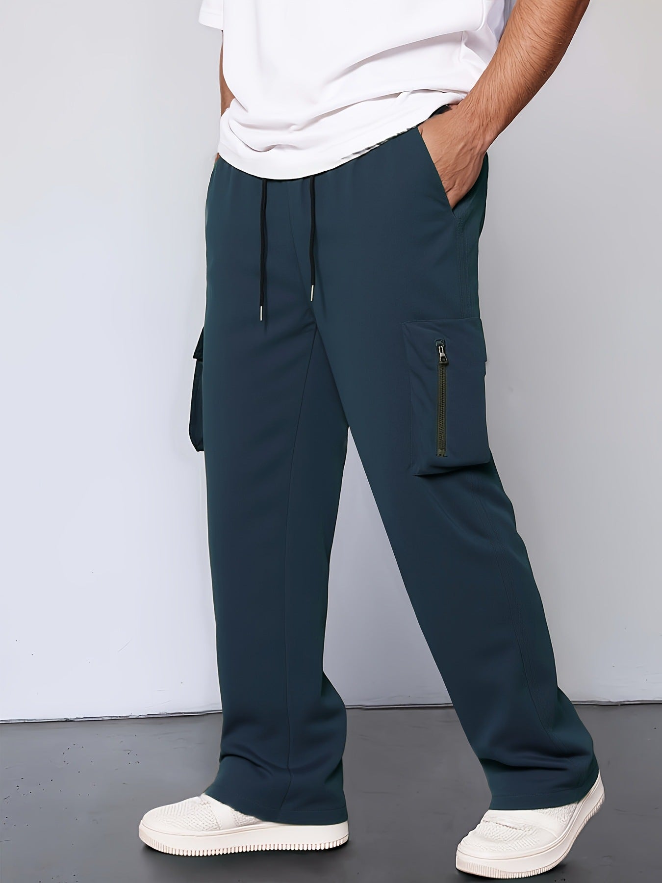 Streetwave Mens Cargo Pants With Functional Pockets And Adjustable Waistband For Active Men