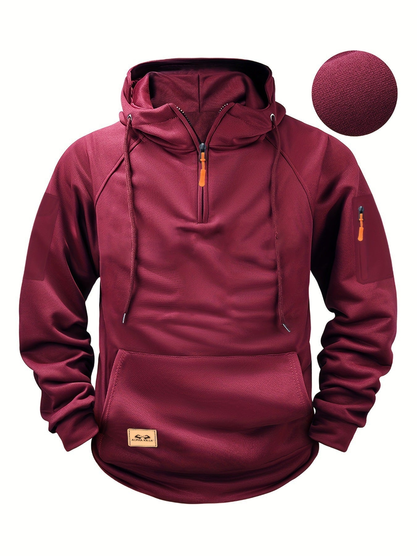 Street-wave Mens Athletic Hoodie With Breathable Moisture-Wicking Cotton For Active Wear