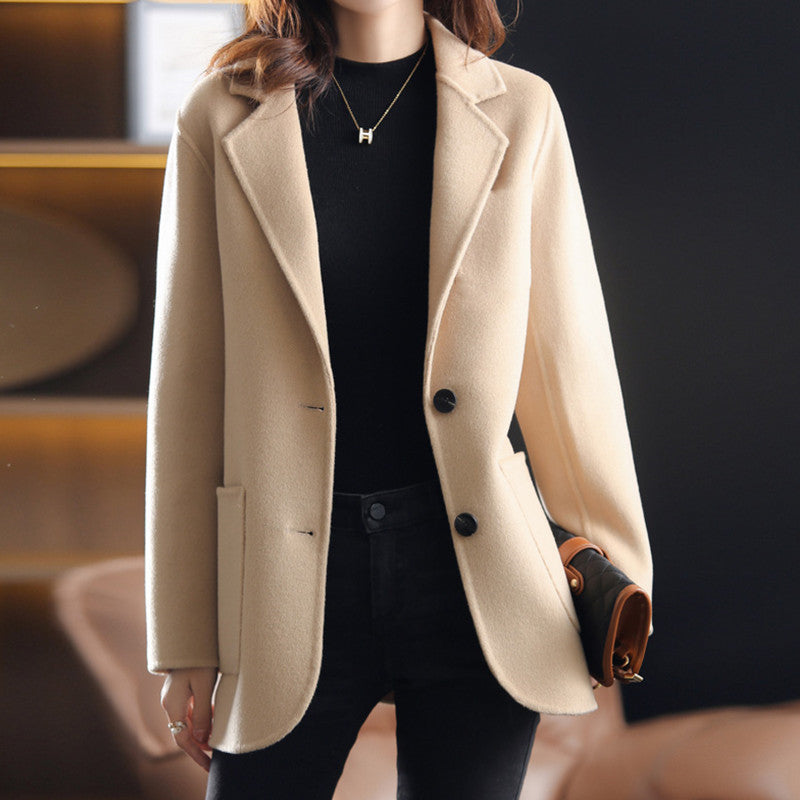 Street-Wave Heavy Tweed Coat for Women Warmth and Elegance With Timeless Style for Office and Dinner