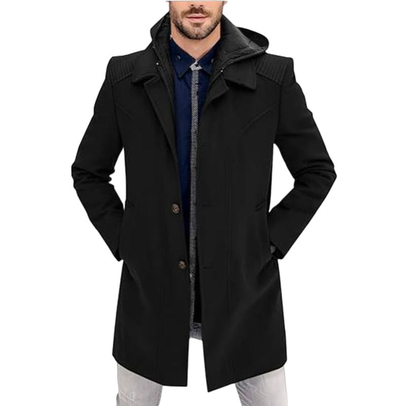 Streetwave Mens Elegant Winter Coat With Warmth Windproof Shell And Modern Fit For City Professionals