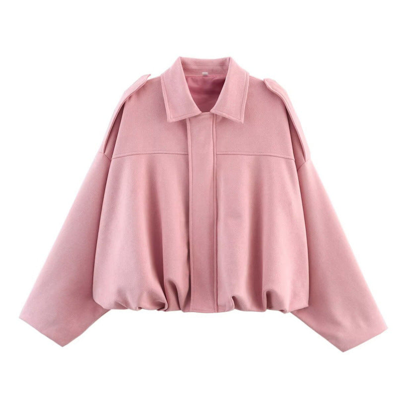 Street-wave Women's Transitional Jacket With Soft Comfort And Oversized Fit For Modern Everyday Wear