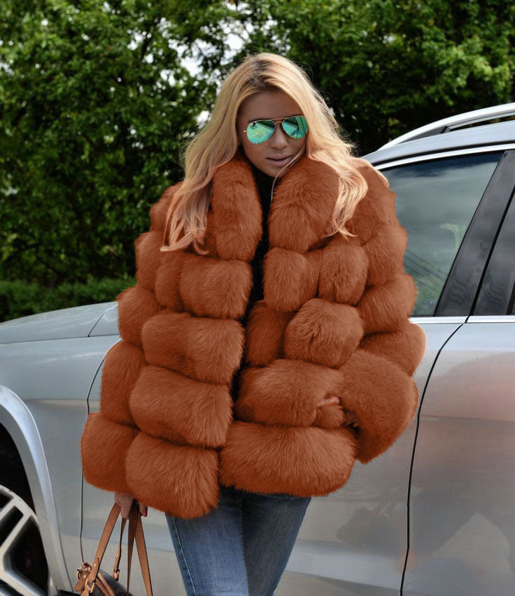 Streetwave Womens Faux Fur Puffer Coat Luxurious Cozy Warmth With Soft Lining Premium Winter Fashion