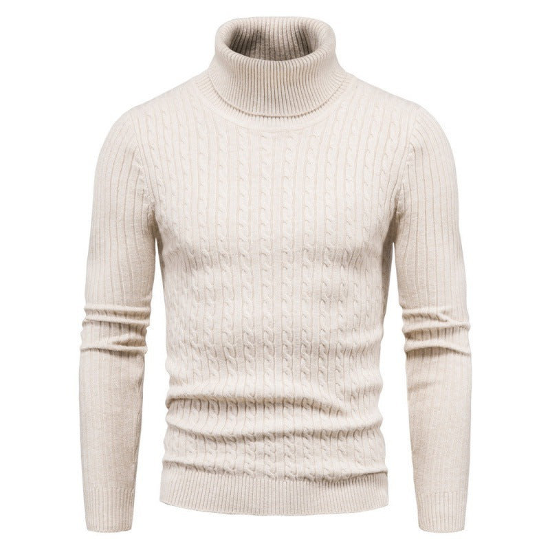 Street-wave Men Cable Knit Turtleneck Sweater For Warmth And Classic Style In Premium Quality