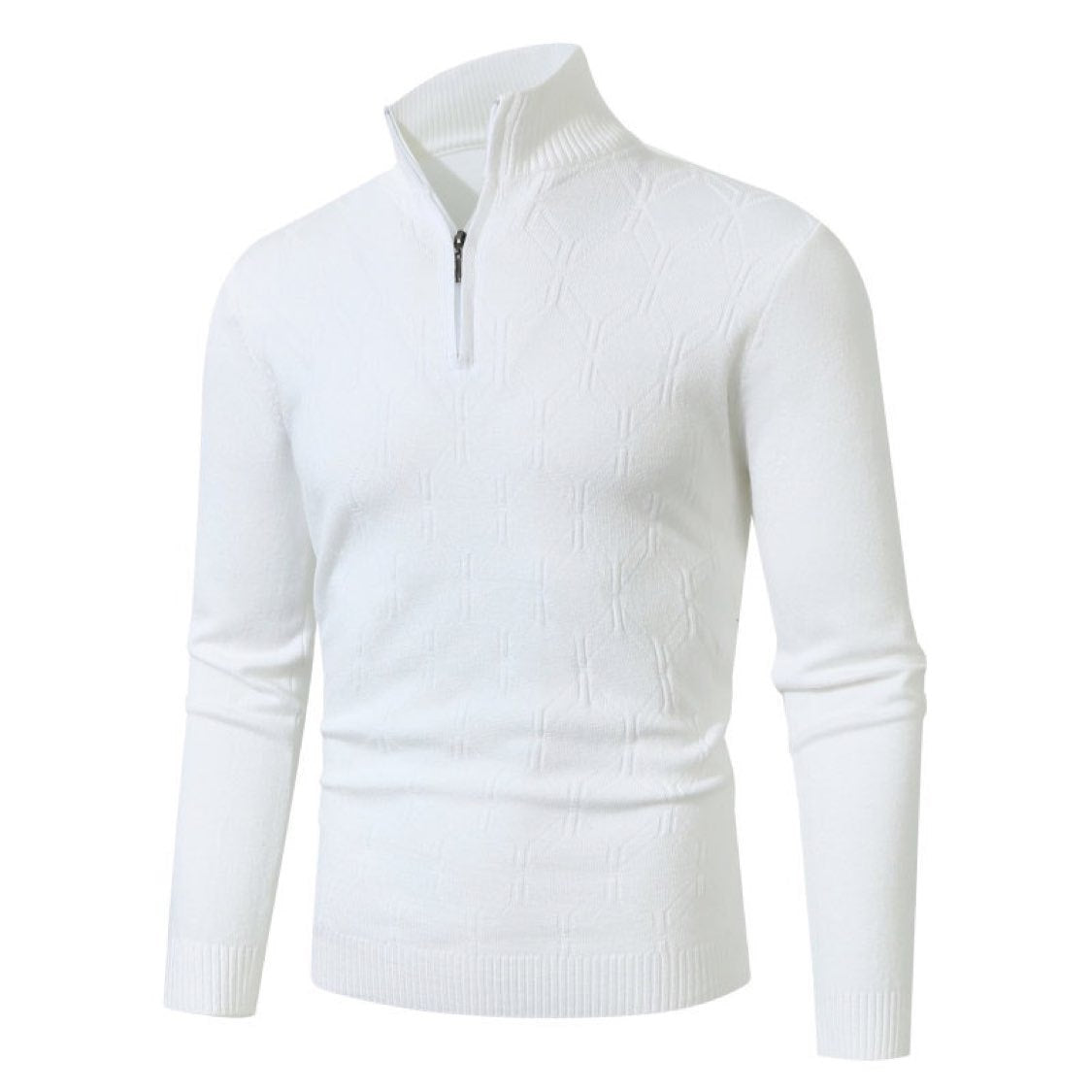 Street-wave Men's Knit Sweater With Modern Texture