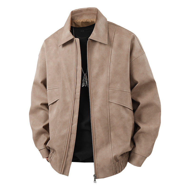 Mens Transitional Jacket Vintage Style With Side Pockets And Elastic Cuffs Streetwave Premium Casual Outerwear