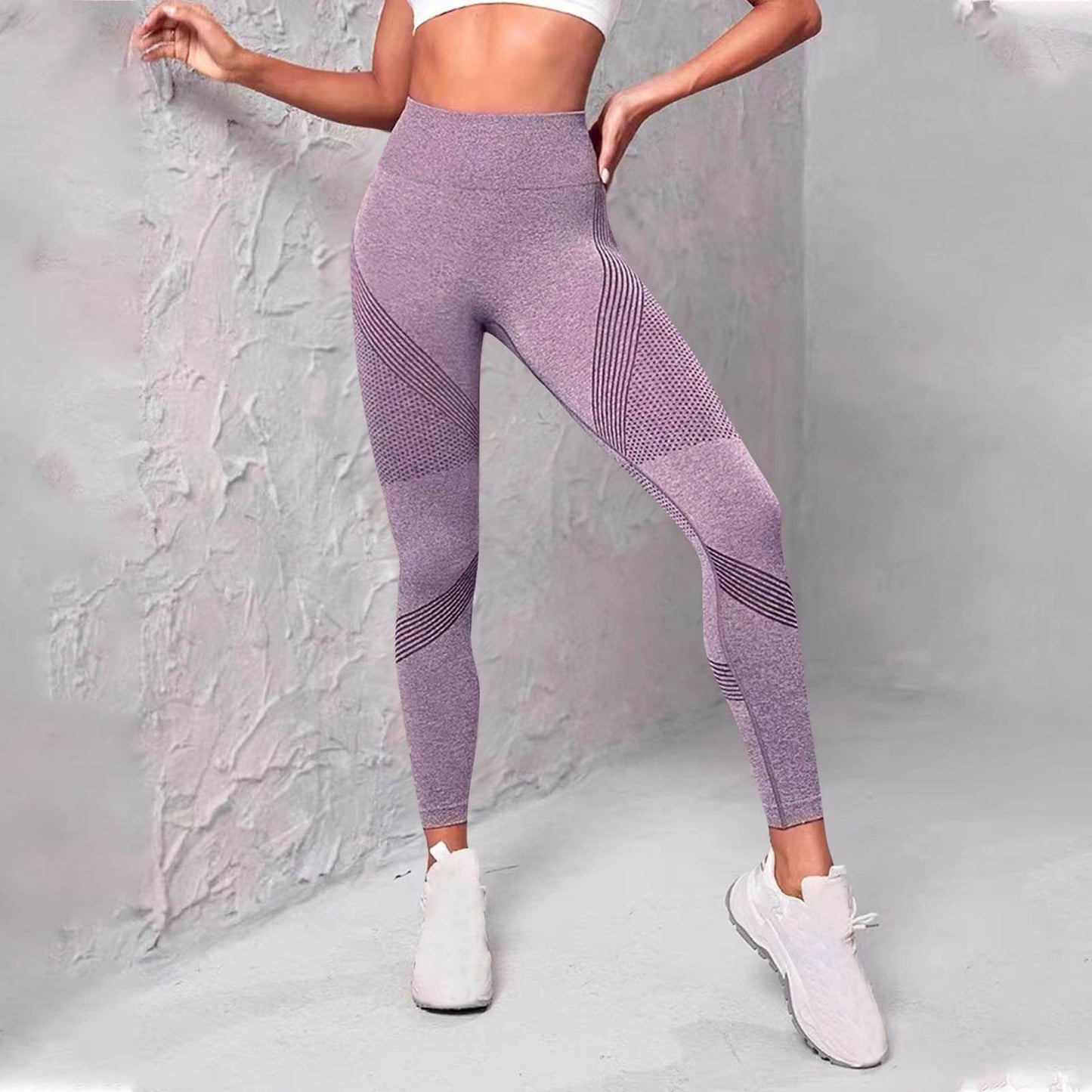 Street-wave Women Sport Leggings Breathable Mesh Panels Seamless Comfort For Active Workouts