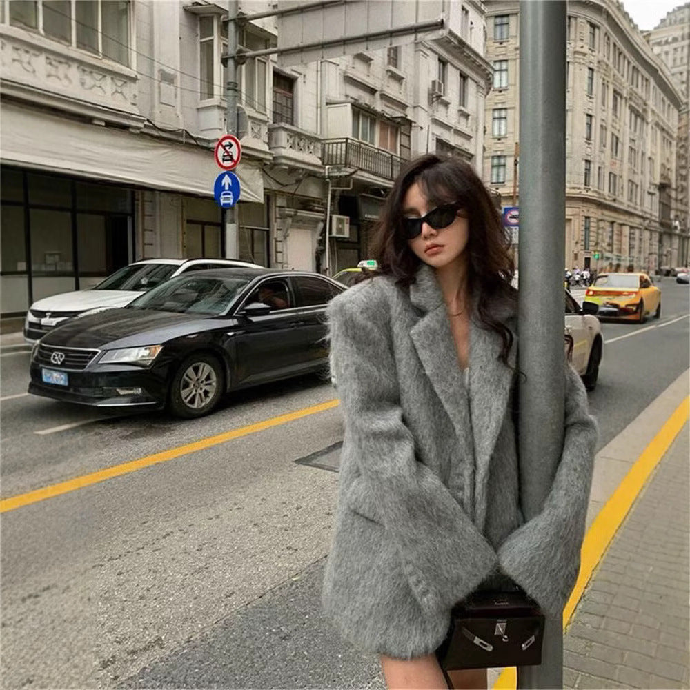 Street-Wave Women's Oversized Blazer With Luxurious Lining For Modern Chic Everyday Elegance