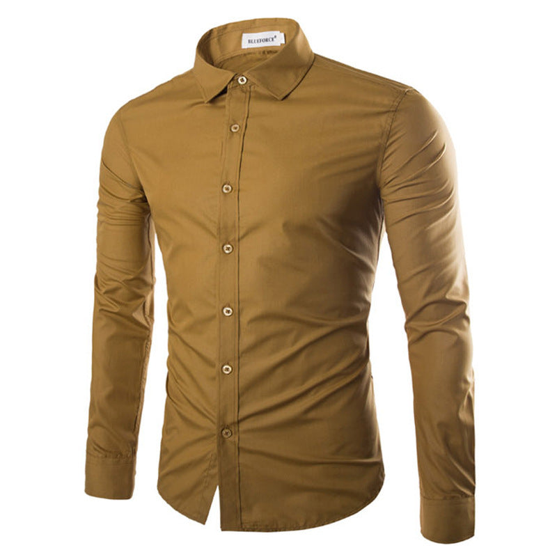 Streetwave Mens Elegant Long Sleeve Dress Shirt For Daily And Formal Wear With Smart Comfort