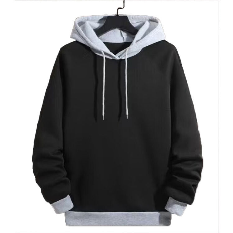 Street-Wave Men's Hoodie Pullover With Contrast Sleeves For Casual Comfort And Style