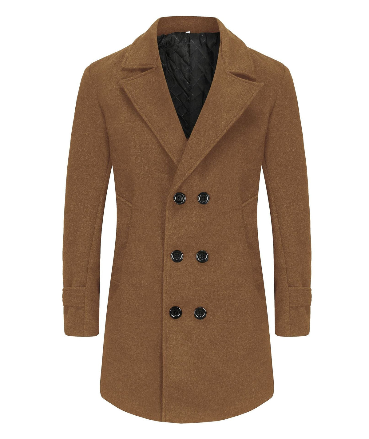 Street-wave Wool Double-Breasted Coat For Men Timeless Warmth And Elegant Style Premium