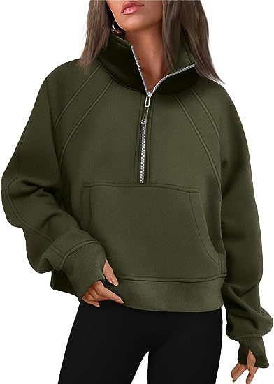 Street-wave Women High Collar Zip Pullover Fleece For Active Athleisure Comfort And Warmth