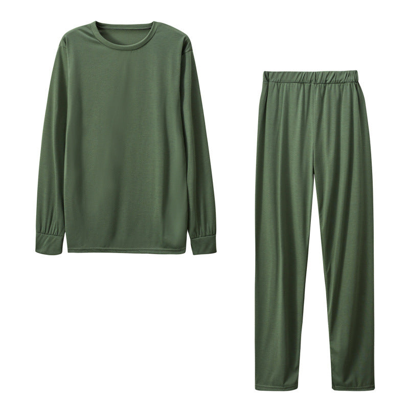 Street-wave Women's Long Sleeve Pajama Set With Elastic Pants Cozy Breathable Sleepwear