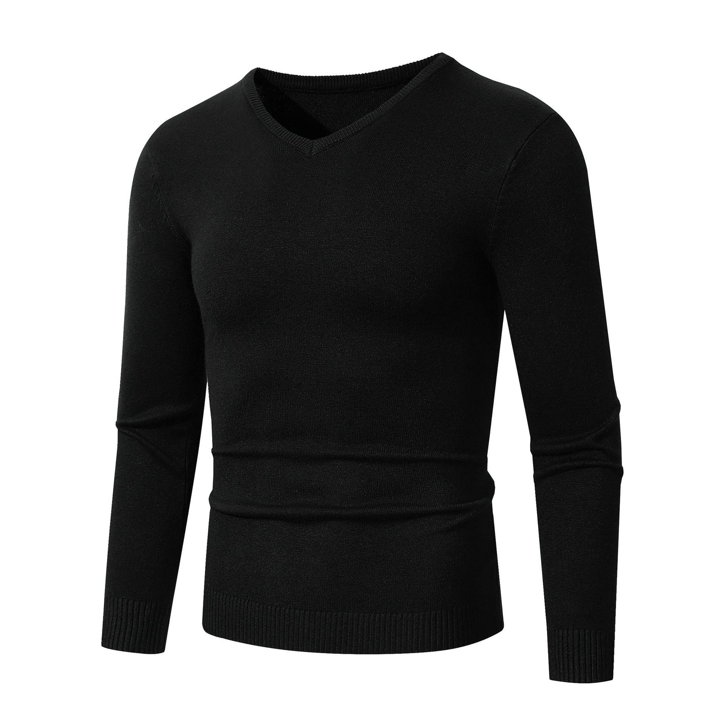 Street-Wave Mens Elegant V Neck Sweater In Soft Cotton For All Day Comfort And Classic Wardrobe Essential
