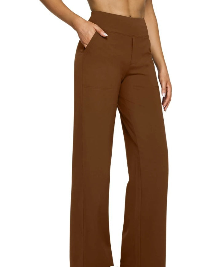 Street-wave Womens Wide-Leg Lounge Pants With Elastic Waistband For Maximum Comfort