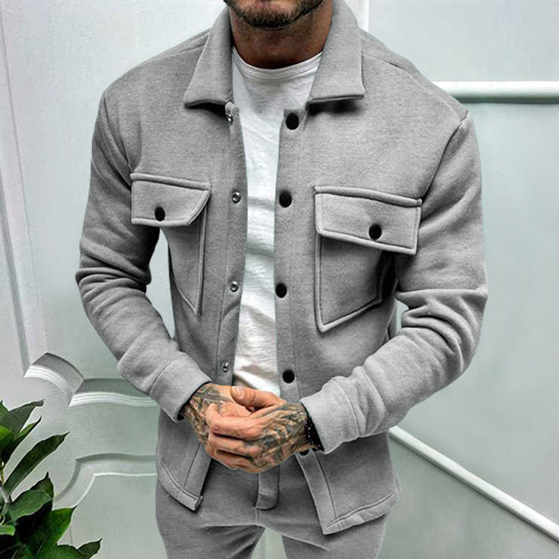 Street Wave Mens Utility Jacket With Practical Pockets And Modern Fit Durable All Season Ready