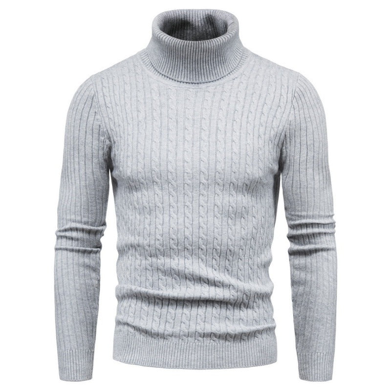 Street-wave Men Cable Knit Turtleneck Sweater For Warmth And Classic Style In Premium Quality