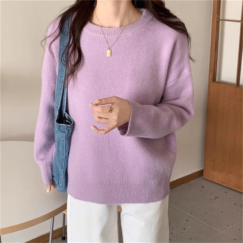 Street-Wave Women's Oversized Knit Sweater Soft Cozy Fabric For Everyday Casual Fit And Comfort