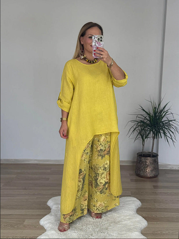 Street Wave Linen Tunic Top For Women Relaxed Fit Breathable Linen Casual Chic All Day Comfort