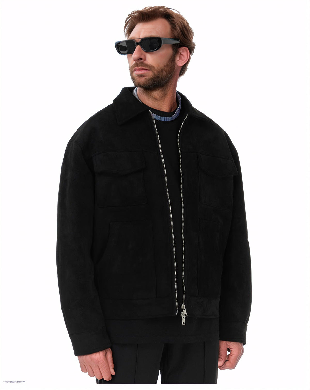 Streetwave Mens Transitional Jacket With Large Pockets Stylish Comfortable Outerwear For Men