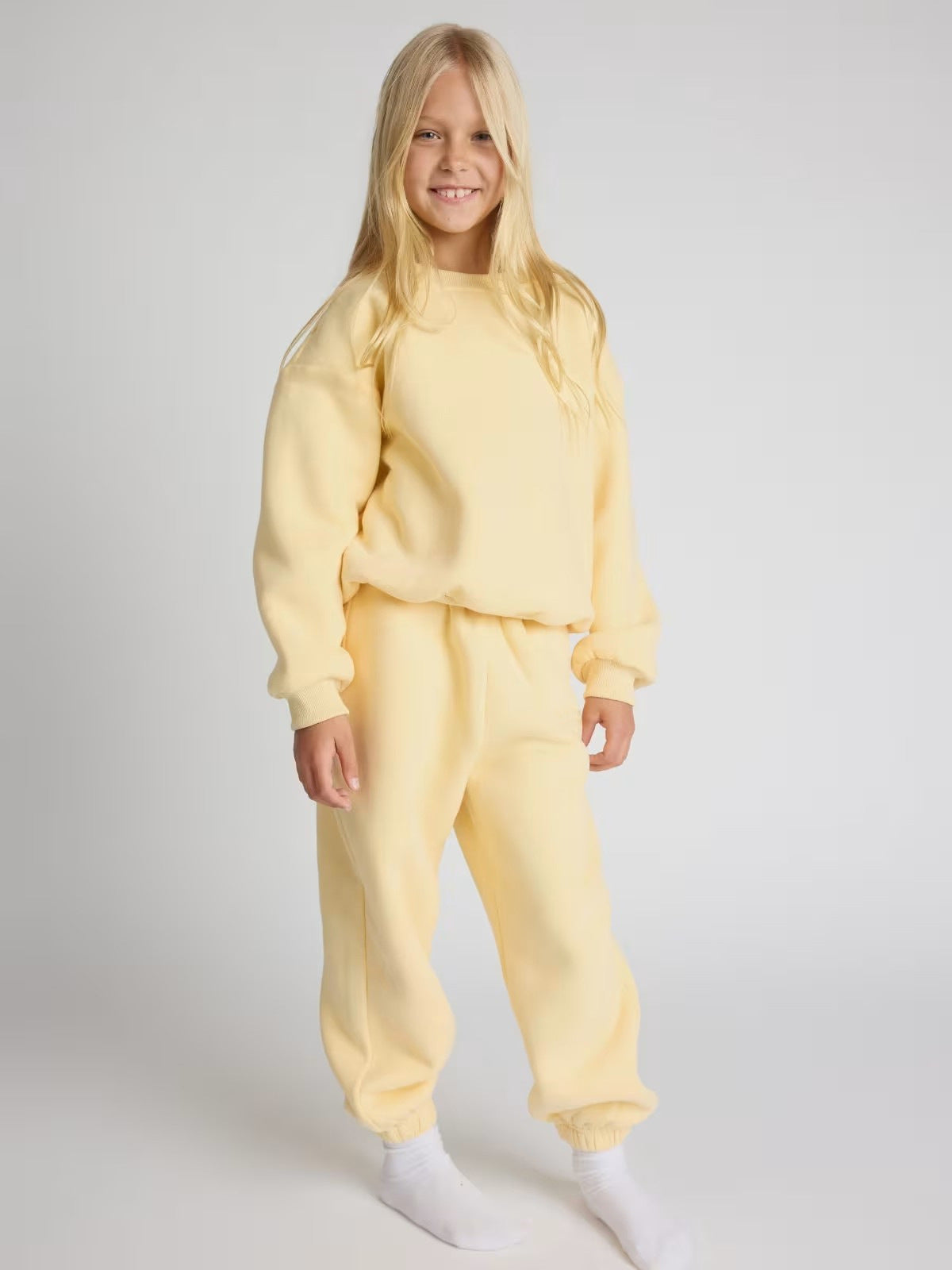 Street Wave Womens Cozy Light Blue Sweatshirt And Jogger Set For Loungewear Comfort With Premium Soft Fabric