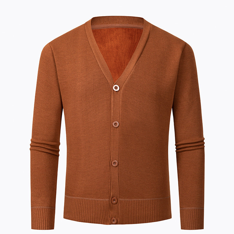 Street Wave Mens V Neck Cardigan Knit Sweater Buttonless Design For Men Timeless Modern Elegance