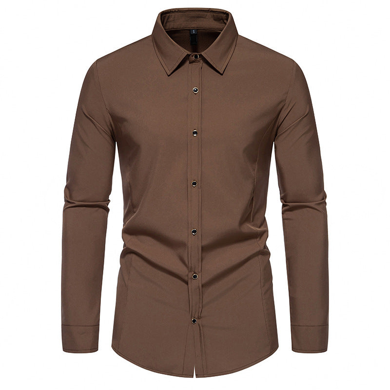 Street-Wave Men's Dress Shirt With Elegant Fit And Premium Fabric For Smart Casual Style